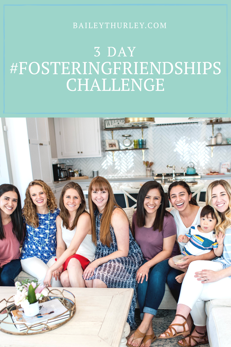 3 Day #FosteringFriendships Challenge