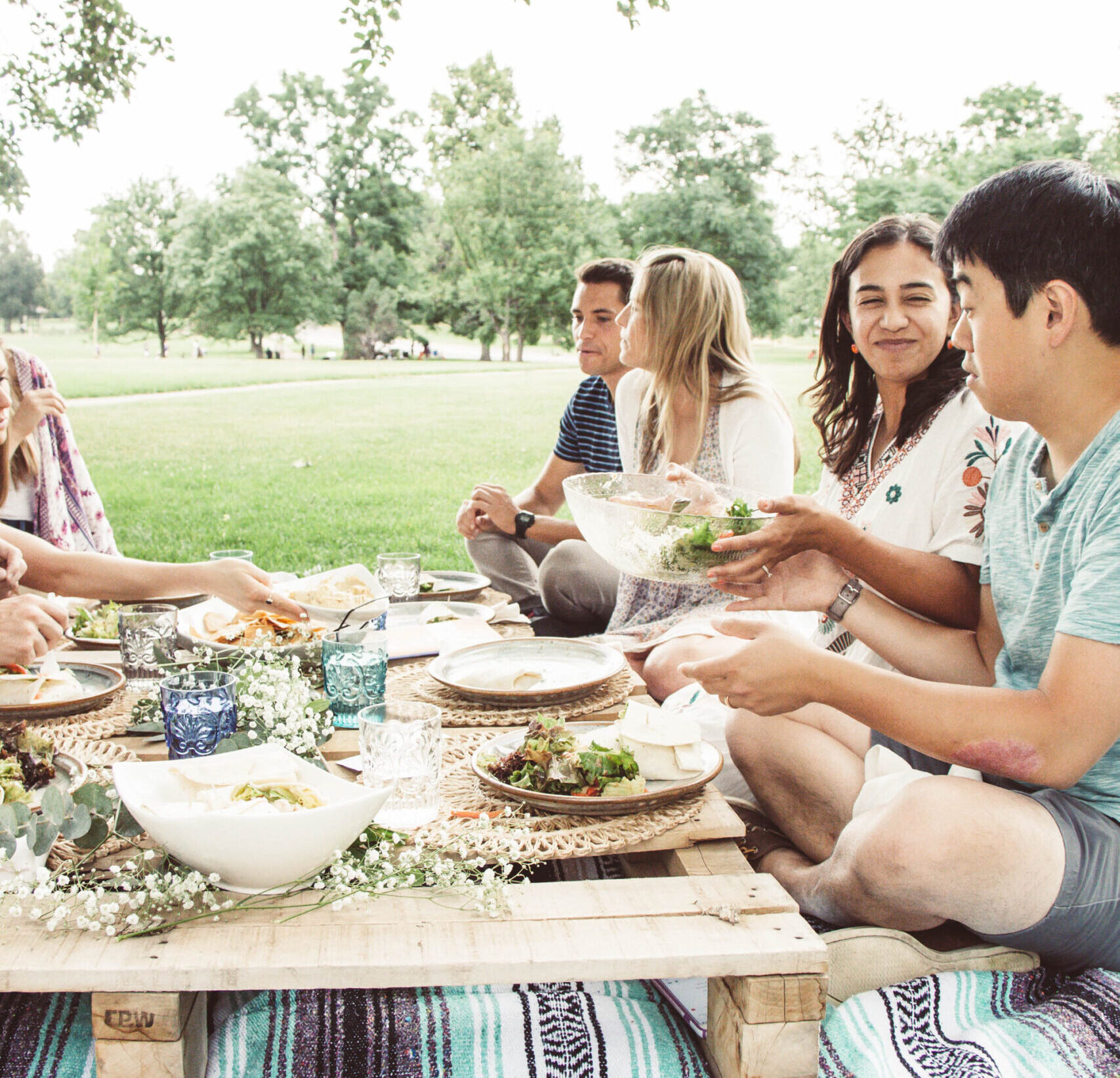 dinner party outdoors