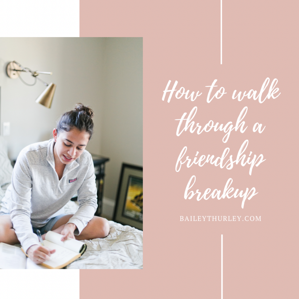 How to walk through a Friendship Breakup
